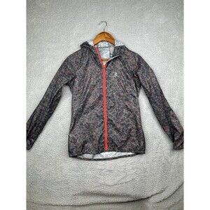 Salomon Fast wing graphic rain jacket full zip size small